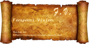 Fenyvesi Vivien névjegykártya