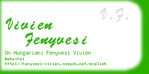 vivien fenyvesi business card